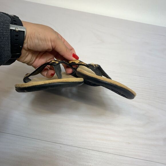 Vionic Women's Elena Calf Hair Thong Orthotic Sandals Size 9 - Picture 5 of 9